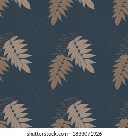 Vector image of a fern branch.The picture is intended for advertising and textile companies.