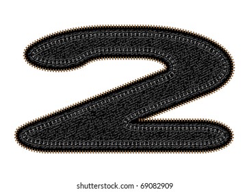 Vector image of  figure 2 with black jeans invoice