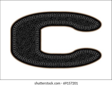 Vector image of  figure c with black jeans invoice