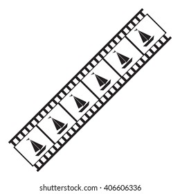 vector image of film