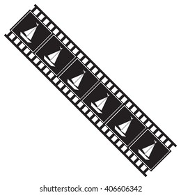 vector image of film