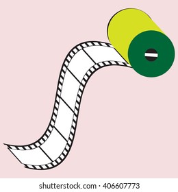 vector image of film