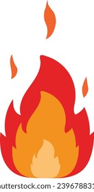 It is a vector image of fire. 