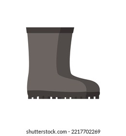 vector image of firefighter boots icon with white background