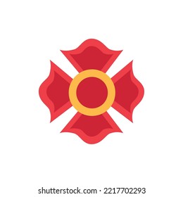 icono de la marca del bombero de imágenes vectoriales con fondo blanco