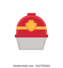 Vector Image Firefighter Helmet Icon With White Background