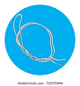 Vector image of a fishing loop