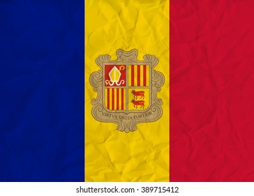 Vector image of the Flag of Andorra Vector