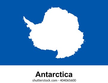 vector image of flag Antarctica