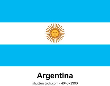 vector image of flag Argentina