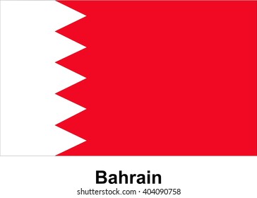 vector image of flag Bahrain