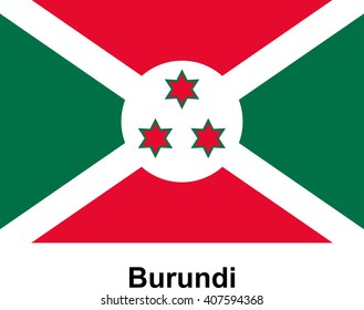 vector image of flag Burundi