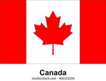 vector image of flag Canada