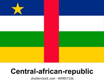 vector image of flag Central-african-republic