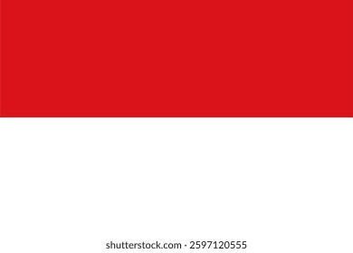 Vector image of the flag of the city of Vienna, Austria, featuring accurate proportions and colors.