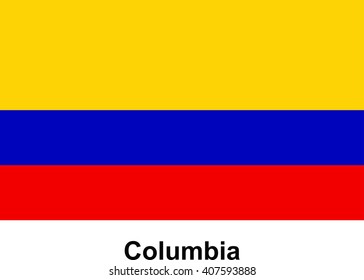vector image of flag Columbia