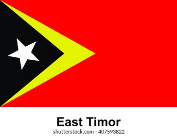 vector image of flag East Timor