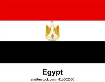 Vector image of flag Egypt