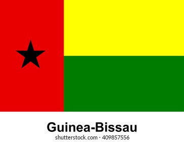 vector image of flag Guinea-Bissau