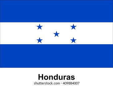 vector image of flag Honduras