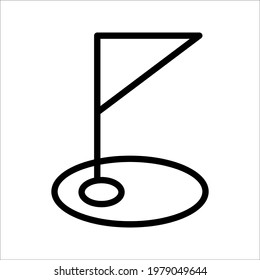 Vector image of flag icon.