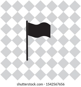 Vector image of flag icon on a white background