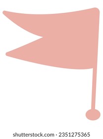 Vector image of flag icon. Flag icon for web mobile isolated on white background.