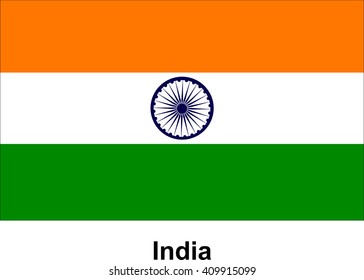 vector image of flag India