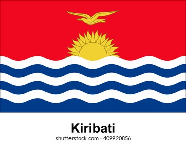 vector image of flag Kiribati