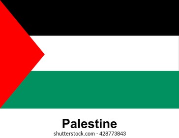 Vector image of flag Palestine