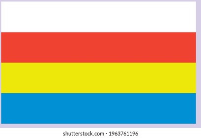 Vector image flag of Podlaskie region in Poland