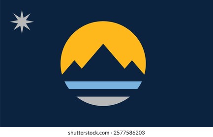 Vector image of the flag of Reno, Nevada, USA.