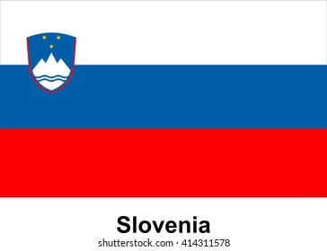 Vector image of flag Slovenia