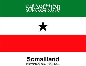 Vector image of flag Somaliland