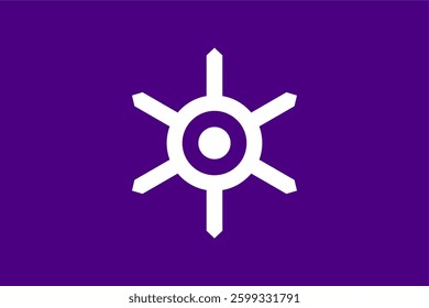 Vector image of the flag of the Tokyo Metropolis (Japan), with accurate proportions and colors.