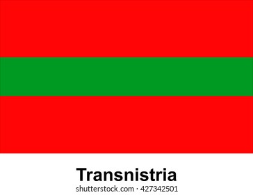 Vector image of flag Transnistria