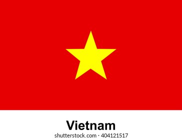 vector image of flag Vietnam