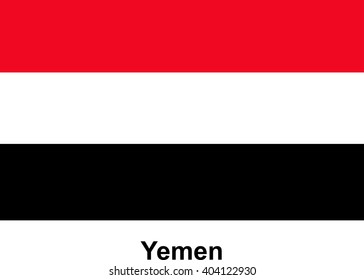 vector image of flag Yemen