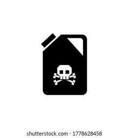 Imagen vectorial. Icono de combustible inflamable. Imagen sencilla de Solid Basic.