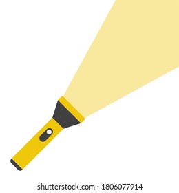 vector image of flashlight on white background