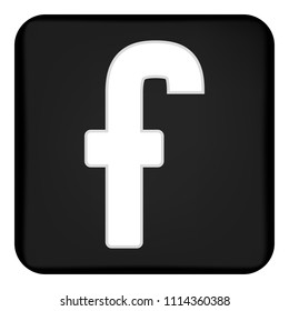 Facebook Icon Black Images Stock Photos Vectors Shutterstock