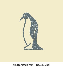 Vector image of an flat icon with Penguin