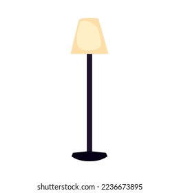 vector image floor lamp icon with white background