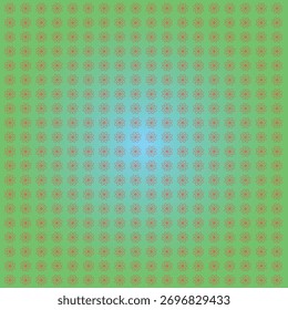 Imagem vetorial do padrão floral em fundo verde.