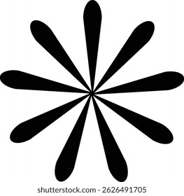 Vector image flower icon eps 10