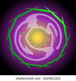 vector image with the flower symbol logo, which looks simple, cool, creative, artsy, and elegant. It is suitable as a symbol of a brand or a product.