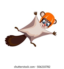 vector image of flying squirrels