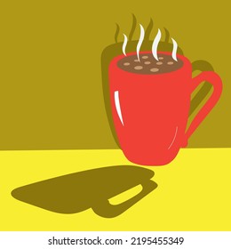 Vector image of an food and drinks   on a white background