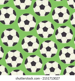 Vector image "Football pattern" on green background