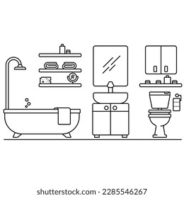 vector image form bathroom logo